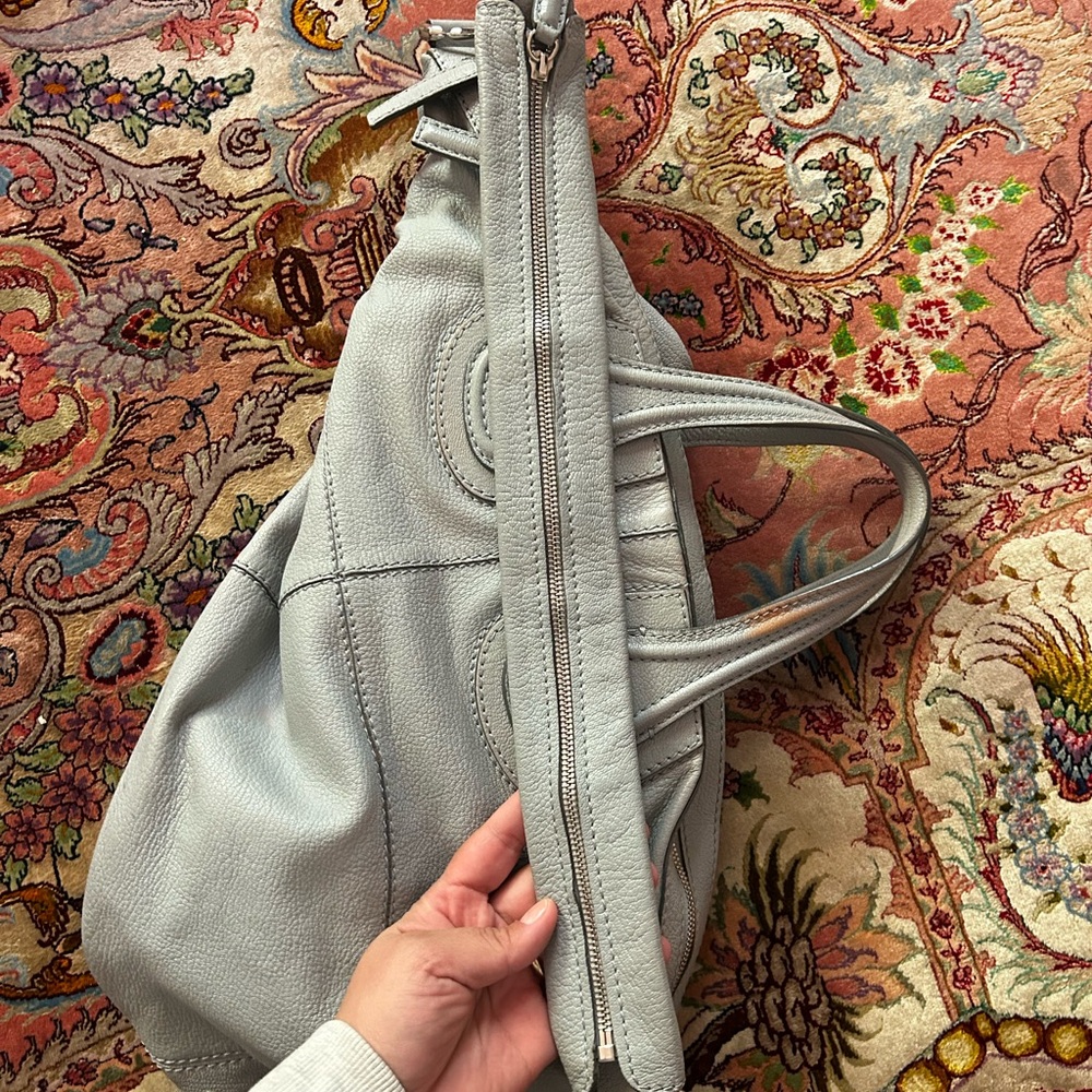 Givenchy Powder Blue Leather Nightingale Large Tote Purse - Picture 4 of 16